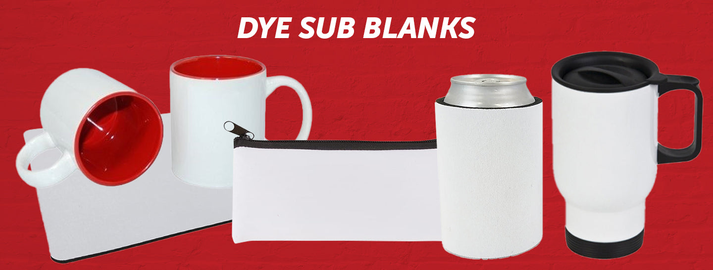 Dye Sub Blanks. mugs, pencil cases, stubbie holders, ect.