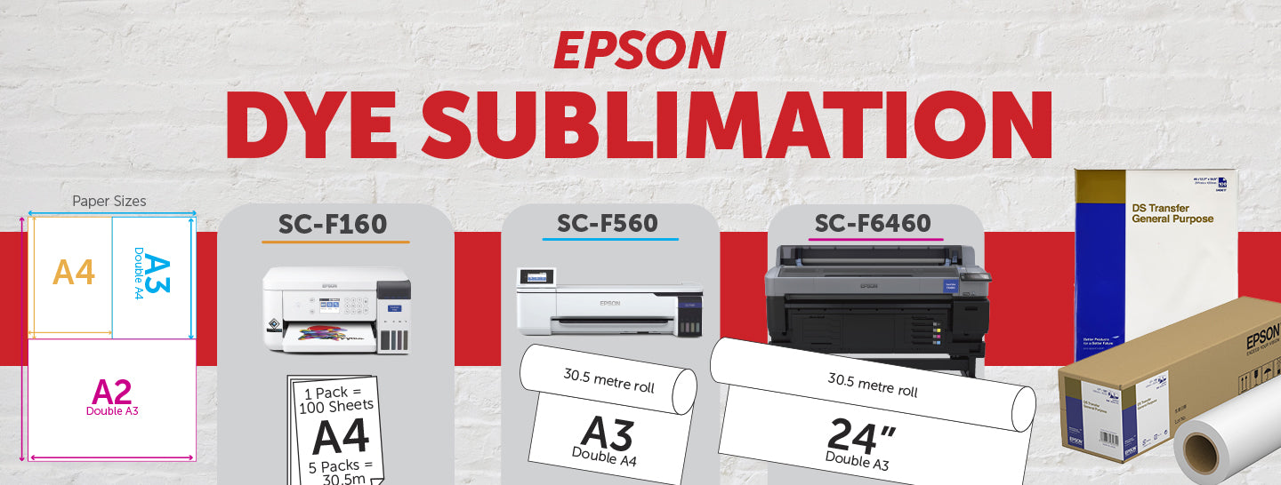 Epson Dye Sub Range and Papers