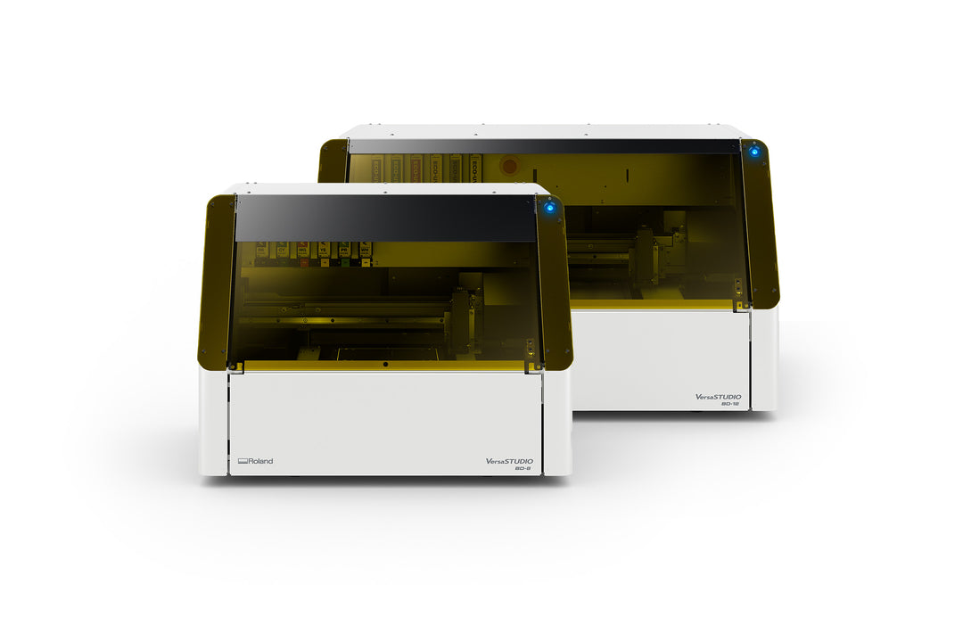 Roland DG BD-8 and BD12 desktop flatbed UV printer
