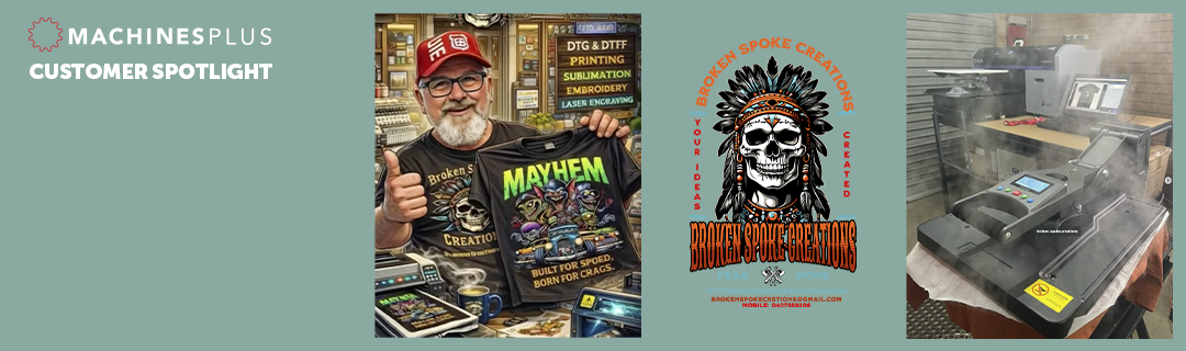 Machines Plus Customer Spotlight, Broken Spoke Creations