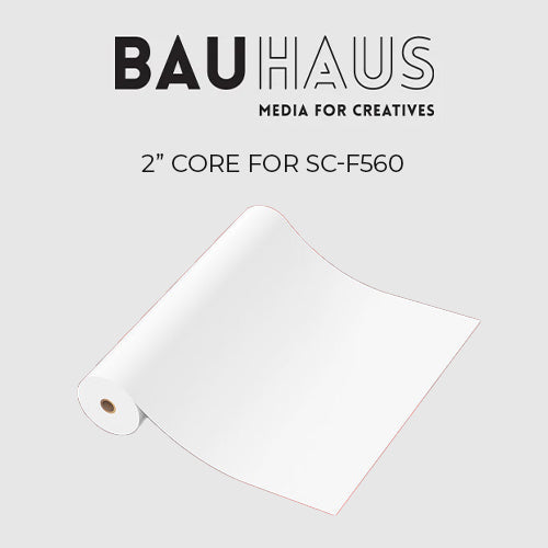 Bauhaus media 2 inch core for SC-F560 on a light grey background