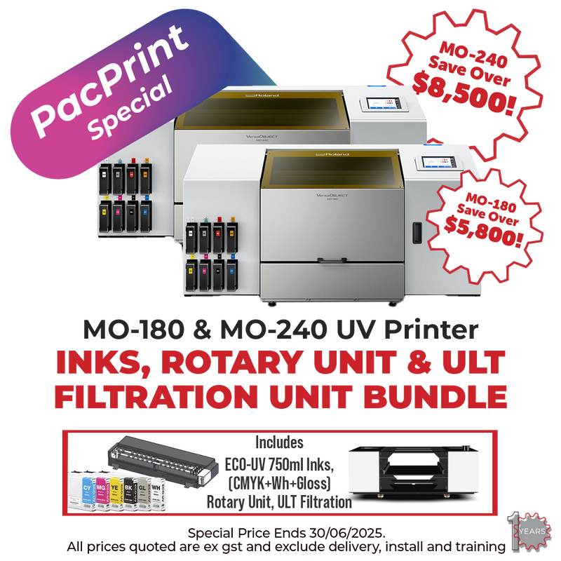 Roland DG MO-240 & 180 Flatbed UV Printer
