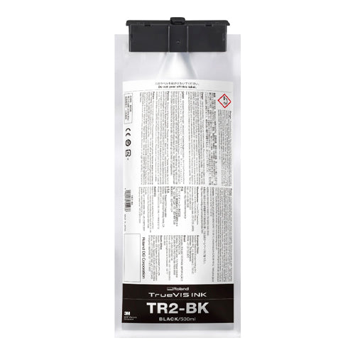 TrueVis Ink TR2-BK (Black/350ml) liquid ink cartridge in its original retail packaging, shown against a plain white background.