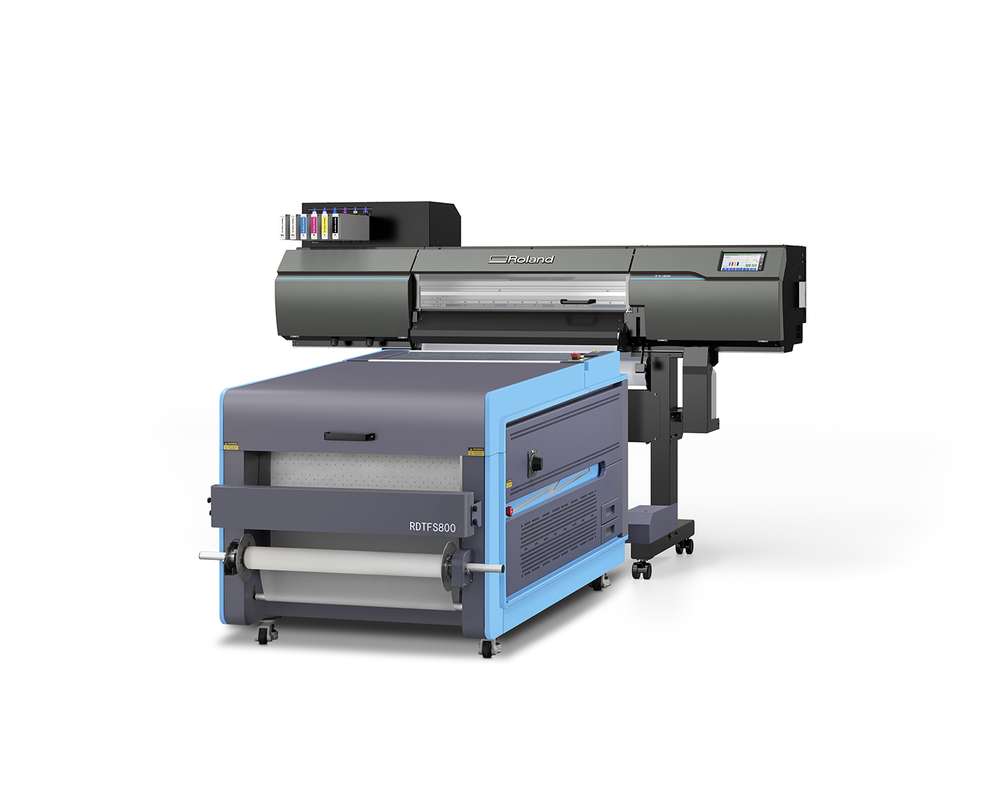 Roland DG TY-300 DTF Roll Printer with the Shaker Oven Unit