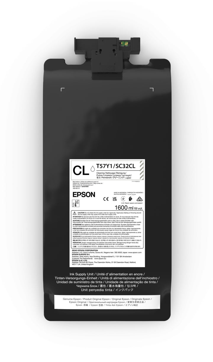 Epson Ultrachrome DF ink cartridge with label on a white background