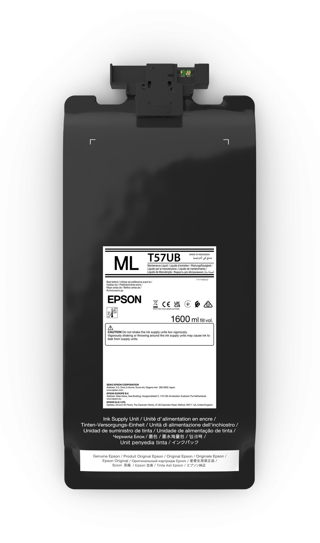 Epson Ultrachrome DF ink cartridge with label on a white background