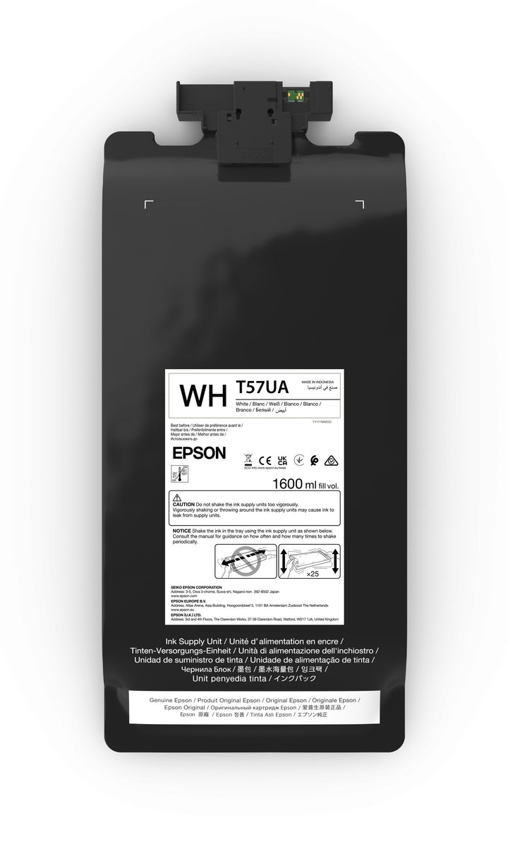 Epson Ultrachrome DF ink cartridge with label on a white background