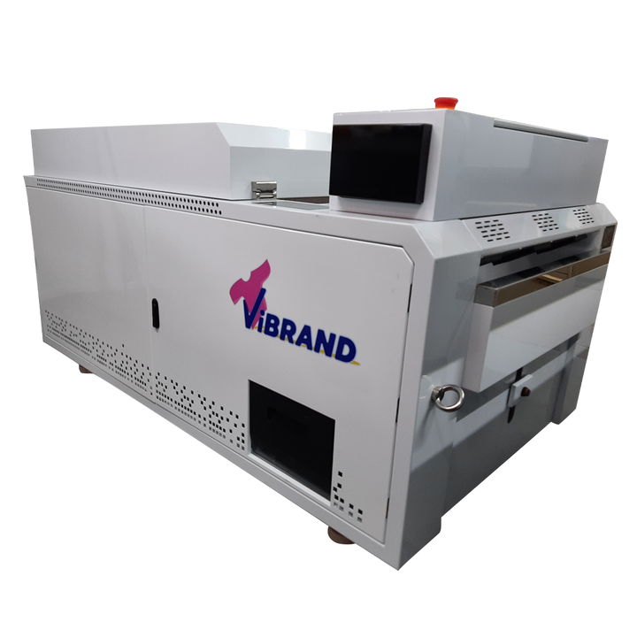Large industrial Shaker Oven Unit  with 'Vibrand' logo on a white background