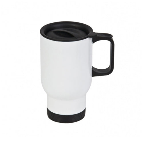 White Travel Mug for dye sublimation