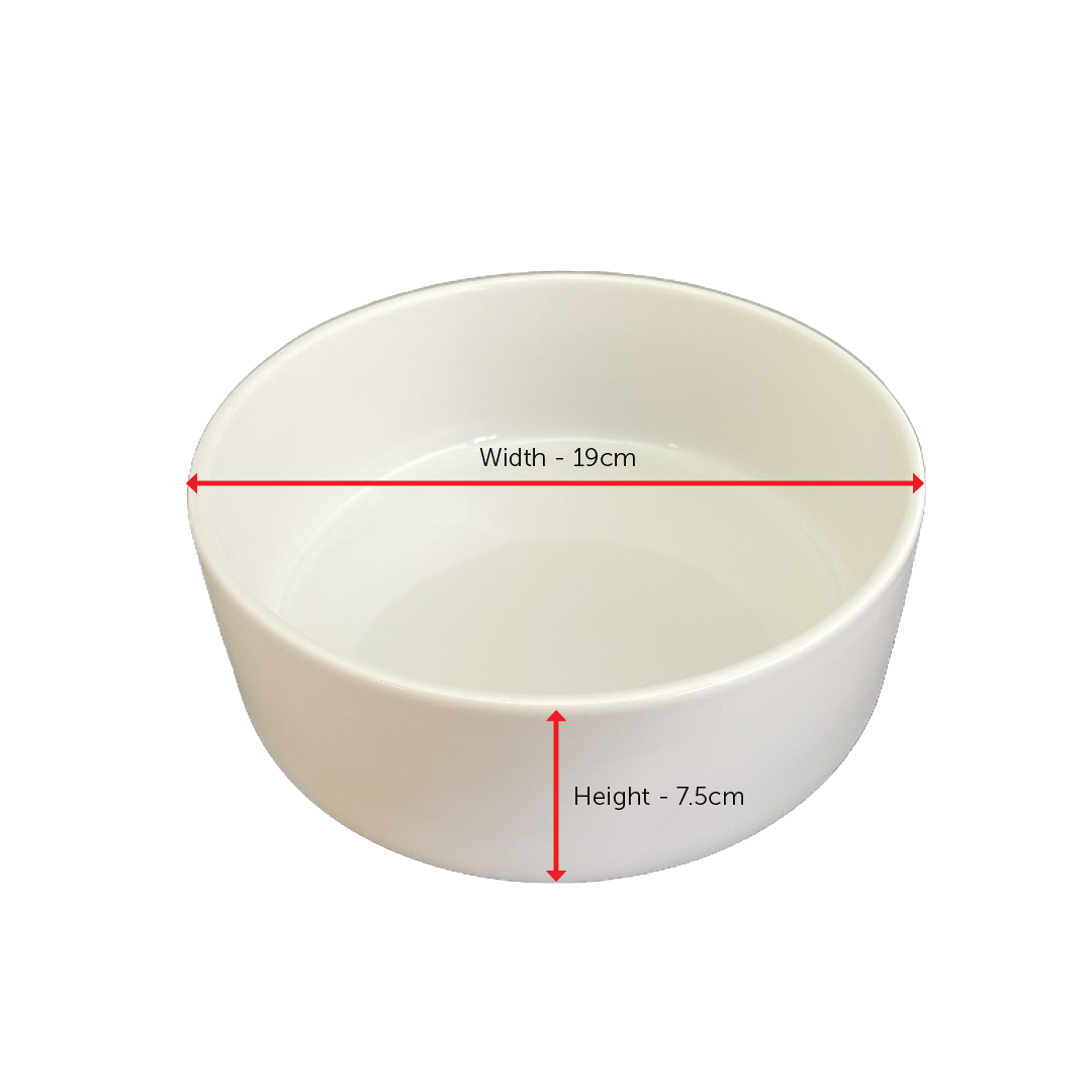 Ceramic Pet Bowl - For Dye Sublimation
