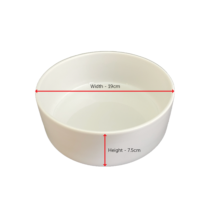 Ceramic Pet Bowl - For Dye Sublimation