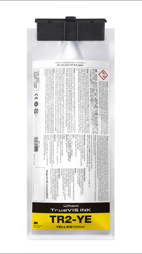 Roland DG TrueVIS TR2 Ink for SG and VG Series in Yellow 500ml